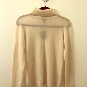 🎉Flash sale🎉100% Cashmere white turtle neck